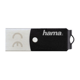 USB Stick Flash Pen Type-C 3.1/3.0 C-Turn 16GB 100MB/s schwarz/silber Hama 00114975 Produktbild