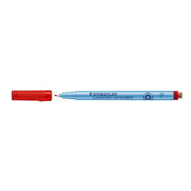 Folienstift Lumocolor correctable 305F 0,6mm fein rot trocken abwischbar Staedtler 305F-2 Produktbild