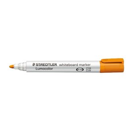 Whiteboardmarker Lumocolor 351 2mm Rundspitze orange trocken abwischbar Staedtler 351-4 Produktbild