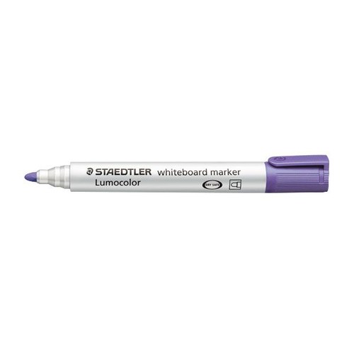 Whiteboardmarker Lumocolor 351 2mm Rundspitze violett trocken abwischbar Staedtler 351-6 Produktbild Front View L