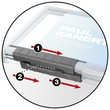 Kartenhalter Pushbox Trio 54x87mm für 3 Karten transparent Durable 8920 (PACK=10 STÜCK) Produktbild Additional View 3 S