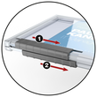 Kartenhalter Pushbox Duo 54x87mm für 2 Karten transparent Durable 8921 (PACK=10 STÜCK) Produktbild Additional View 3 S