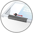 Kartenhalter Pushbox Mono 54x87mm für 1 Karte transparent Durable 8922 (PACK=10 STÜCK) Produktbild Additional View 3 S