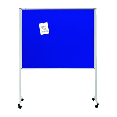 Multiboard XL 120x150cm mit Rollen weiß/blau Legamaster 7-210600 Produktbild