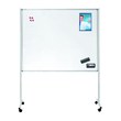 Multiboard XL 120x150cm mit Rollen weiß/blau Legamaster 7-210600 Produktbild Additional View 1 S