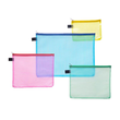 Kleinkrambeutel mit Reißverschluß A4 transluzent/blau PVC Foldersys 40472-44 Produktbild Additional View 1 S