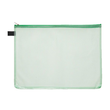 Kleinkrambeutel mit Reißverschluß A4 transluzent/grün PVC Foldersys 40472-54 Produktbild