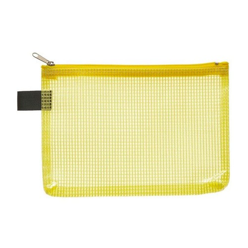 Kleinkrambeutel mit Reißverschluß A6 transluzent/gelb PVC Foldersys 40476-64 Produktbild