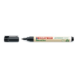 Permanentmarker EcoLine 25 1mm Rundspitze schwarz Edding 4-25001 Produktbild