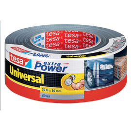 Gewebeband extra Power Universal 50mm x 50m silber Tesa 56389-00000-11 (RLL=50 METER) Produktbild