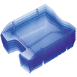 Briefkorb PET für A4 275x70x355mm blau transparent Kunststoff Helit H2363530 Produktbild Additional View 2 S