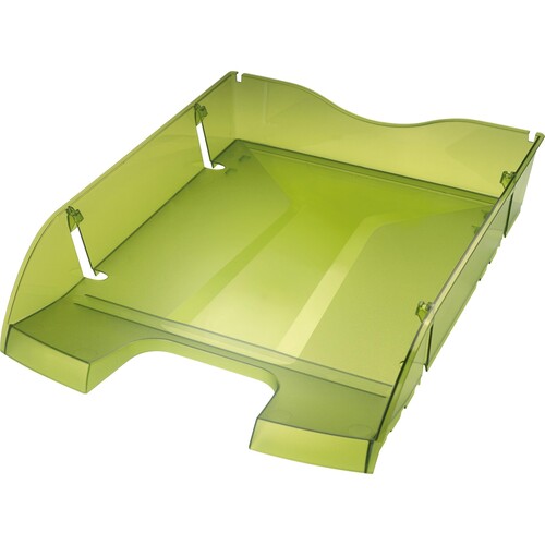 Briefkorb PET für A4 275x70x355mm grün transparent Kunststoff Helit H2363550 Produktbild