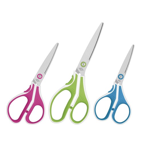Schere Cut-IT 13cm Edelstahl pink/weiß Kunststoff Soft Griff Wedo 9755009 Produktbild Additional View 2 L