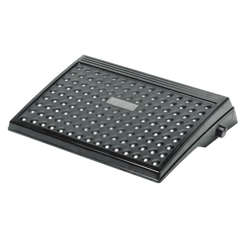Fußstütze BIO Trittfläche 400x320mm höhenverstellbar schwarz Unilux 100340819 Produktbild Front View L