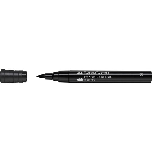 Tuschestift PITT ARTIST PEN Big Brush schwarz Faber Castell 167699-199 Produktbild Front View L