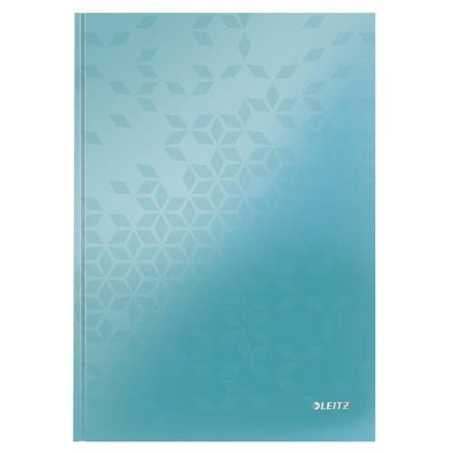 Notizbuch WOW Hardcover kariert 80Blatt A4 eisblau metallic Leitz 4626-10-51 Produktbild