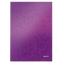 Notizbuch WOW Hardcover kariert 80Blatt A4 violett metallic Leitz 4626-10-62 Produktbild