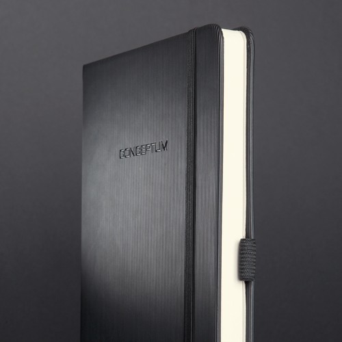 Notizbuch CONCEPTUM Softwave liniert Tablet-Format 180x240mm 80Seiten schwarz Hardcover Sigel CO118 Produktbild Additional View 8 L