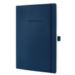 Notizbuch CONCEPTUM Softwave kariert A4 187x270mm 194Seiten midnight blue Softcover Sigel CO316 Produktbild