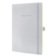 Notizbuch CONCEPTUM Softwave liniert A4 187x270mm 194Seiten light grey Softcover Sigel CO313 Produktbild
