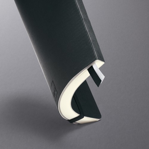 Notizbuch CONCEPTUM Softwave kariert A5 135x210mm 194Seiten black Softcover Sigel CO320 Produktbild Additional View 6 L
