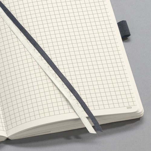 Notizbuch CONCEPTUM Softwave kariert A5 135x210mm 194Seiten dark grey Softcover Sigel CO328 Produktbild Additional View 5 L