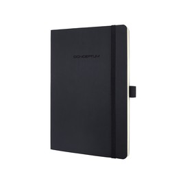Notizbuch CONCEPTUM Softwave liniert A5 135x210mm 194Seiten black Softcover Sigel CO321 Produktbild