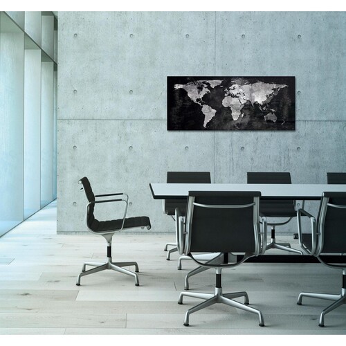 Glas-Magnetboard artverum 1300x550x15mm Design World-Map inkl. Magnete Sigel GL246 Produktbild Additional View 3 L