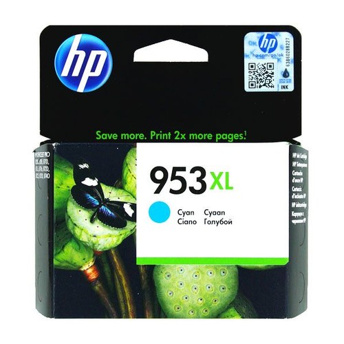 Tintenpatrone 953XL für HP OfficeJet Pro 8210/8700 20ml cyan HP F6U16AE Produktbild Front View L