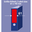 Rückenschilder zum Bedrucken 61x192mm kurz breit auf A4 Bögen rot selbstklebend Zweckform L4766-100 (PACK=400 STÜCK) Produktbild Additional View 6 S