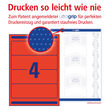 Rückenschilder zum Bedrucken 61x192mm kurz breit auf A4 Bögen rot selbstklebend Zweckform L4766-100 (PACK=400 STÜCK) Produktbild Additional View 3 S