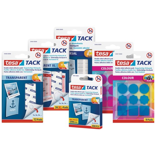 TESA TACK doppelseitige Klebepads transparent, 3,06 €