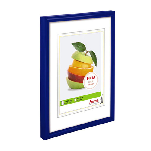Bilderrahmen Sevilla mit Kunststoff- rahmen Polystyrol 21x29,7cm blau Hama 00061656 Produktbild Additional View 1 L