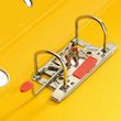 Ordner maX.file protect+ A4 50mm gelb Kunststoff Herlitz 300002695 Produktbild Additional View 1 S