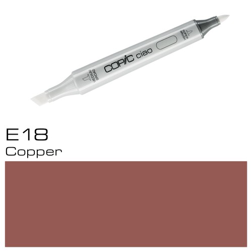 Copic Ciao Typ E18 Rund- und Keilspitze copper Holtz 22075355 Produktbild Additional View 1 L