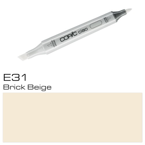 Copic Ciao Typ E31 Rund- und Keilspitze brick beige Transotype 22075123 Produktbild Additional View 1 L