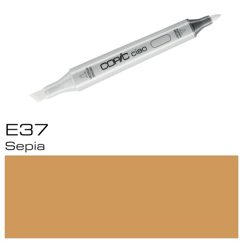 Copic Ciao Typ E37 Rund- und Keilspitze sepia Transotype 2207554 Produktbild Additional View 1 L