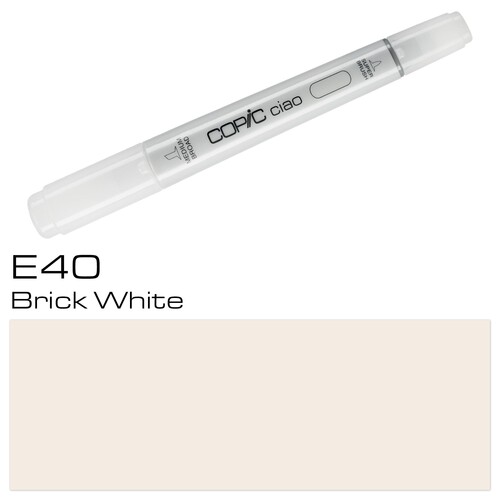 Copic Ciao Typ E40 Rund- und Keilspitze brick white Holtz 22075115 Produktbild
