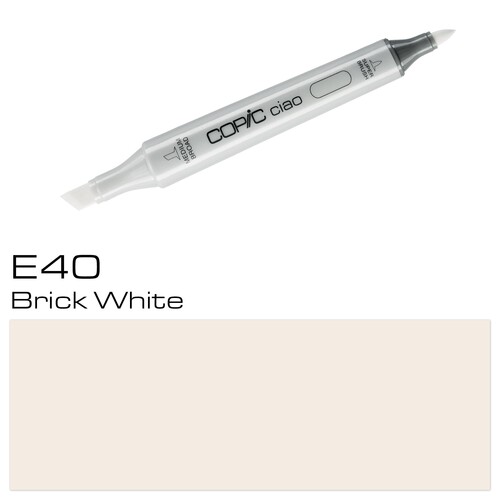 Copic Ciao Typ E40 Rund- und Keilspitze brick white Transotype 22075115 Produktbild Additional View 1 L