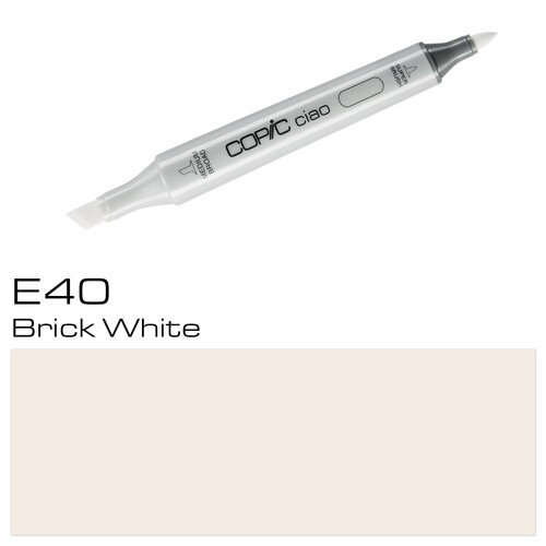 Copic Ciao Typ E40 Rund- und Keilspitze brick white Holtz 22075115 Produktbild Additional View 1 L