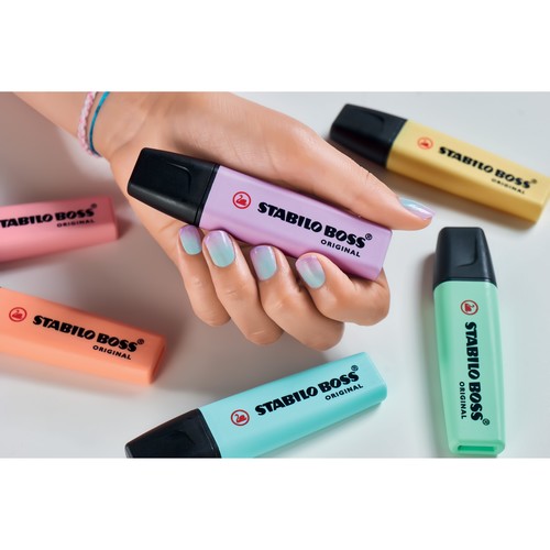Textmarker Boss Original 70 Pastel 2-5mm Keilspitze cremige pfirsichfarbe Stabilo 70/126 Produktbild Additional View 3 L