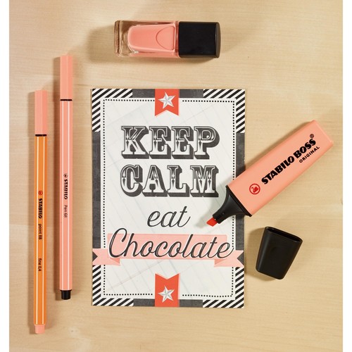 Textmarker Boss Original 70 Pastel 2-5mm Keilspitze cremige pfirsichfarbe Stabilo 70/126 Produktbild Additional View 4 L
