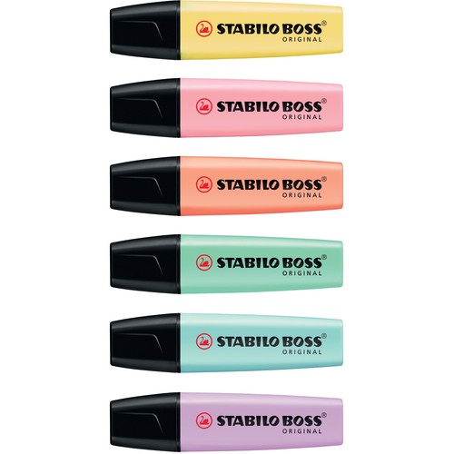 Textmarker Boss Original 70 Pastel 2-5mm Keilspitze rosiges rouge Stabilo 70/129 Produktbild Additional View 5 L