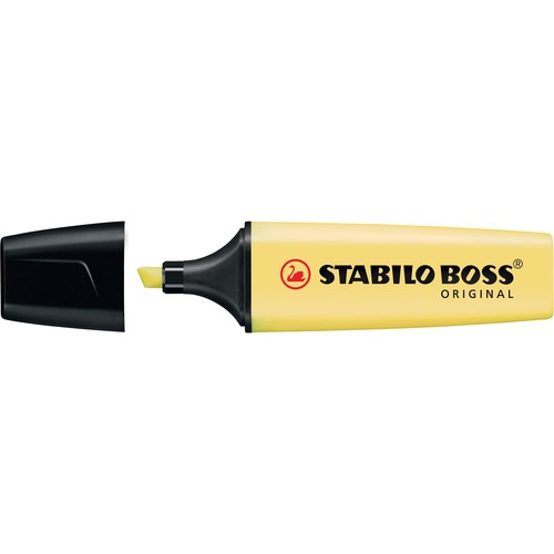 Textmarker Boss Original 70 Pastel 2-5mm Keilspitze pudriges gelb Stabilo 70/144 Produktbild