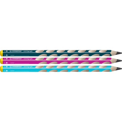Bleistift EASYgraph HB 3,15mm Linkshänder pink Stabilo 321/01-HB-6 Produktbild Additional View 3 L