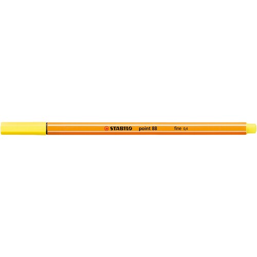 Fineliner Point 88 0,4mm zitronengelb Stabilo 88/24 Produktbild Additional View 1 L