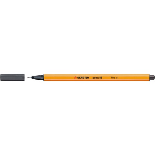 Fineliner Point 88 0,4mm schwarzgrau Stabilo 88/97 Produktbild