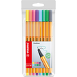 Fineliner Point 88 Etui 0,4mm Pastellfarben sortiert Stabilo 88/8-01 (ETUI=8 STÜCK) Produktbild