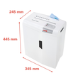 Aktenvernichter shredstar X6PRO für 6Blatt 2x15mm Partikelschnitt HSM 1046111 (Sicherheitsstufe P-5) Produktbild Additional View 2 S