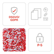 Aktenvernichter shredstar X6PRO für 6Blatt 2x15mm Partikelschnitt HSM 1046111 (Sicherheitsstufe P-5) Produktbild Additional View 6 S